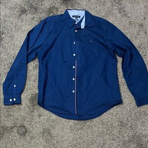 Tommy Hilfiger Men's Navy Button-Down Shirt